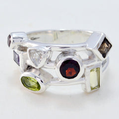 Amanda Multicolor Cocktail Ring with Gemstone Accents