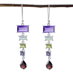 Alice Multicolor Dangle Earrings for Everyday Glam Multi multicolor Dangle