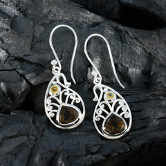 Evelyn Multicolor Dangle Earrings with Gemstone Design