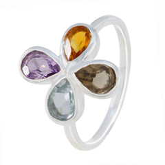 Yuna Multicolor Floral Ring - Gemstone Fashion Jewelry