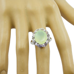 Constanza multicolor gemstone cocktail ring with large green center stone and surrounding smaller gems