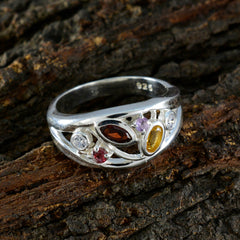 Alina Multicolor Gemstone Ring in Sterling Silver