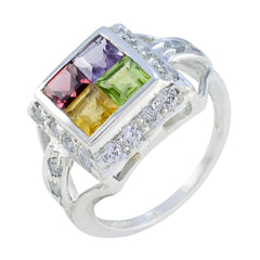 Aaliyah Multicolor Gemstone Ring for Every Occasion