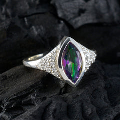 Penelope Multicolor Halo Ring with Sparkling Stones