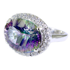 Siti Multicolor Halo Ring with Sparkling Gemstones