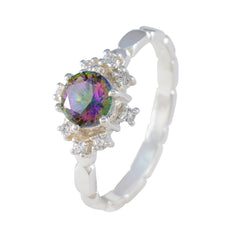 Nella Multicolor Halo Ring with Sparkling Stones