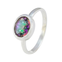 Haruka Multicolor Solitaire Ring for Women - Elegant Gemstone
