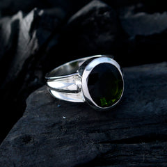 Addison Multicolor Solitaire Ring with Oval Gemstone