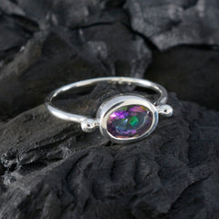 Charlotte Multicolor Solitaire Ring Elegant Gemstone