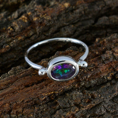 Charlotte Multicolor Solitaire Ring Elegant Gemstone