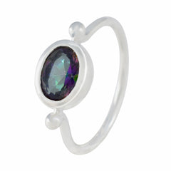Charlotte Multicolor Solitaire Ring Elegant Gemstone