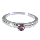 Kristine Multicolor Solitaire Ring with Gemstone Accent Tourmaline Multicolor