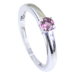 Kristine Multicolor Solitaire Ring with Gemstone Accent
