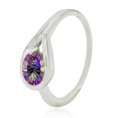 Sakura Multicolor Solitaire Ring with Elegant Design