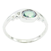 Siti Multicolor Solitaire Ring for Everyday Glam Mystic Quartz Multicolor