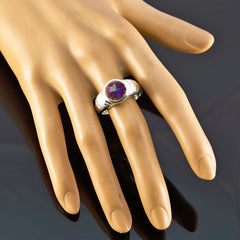 Nella Multicolor Solitaire Ring with Silver Band