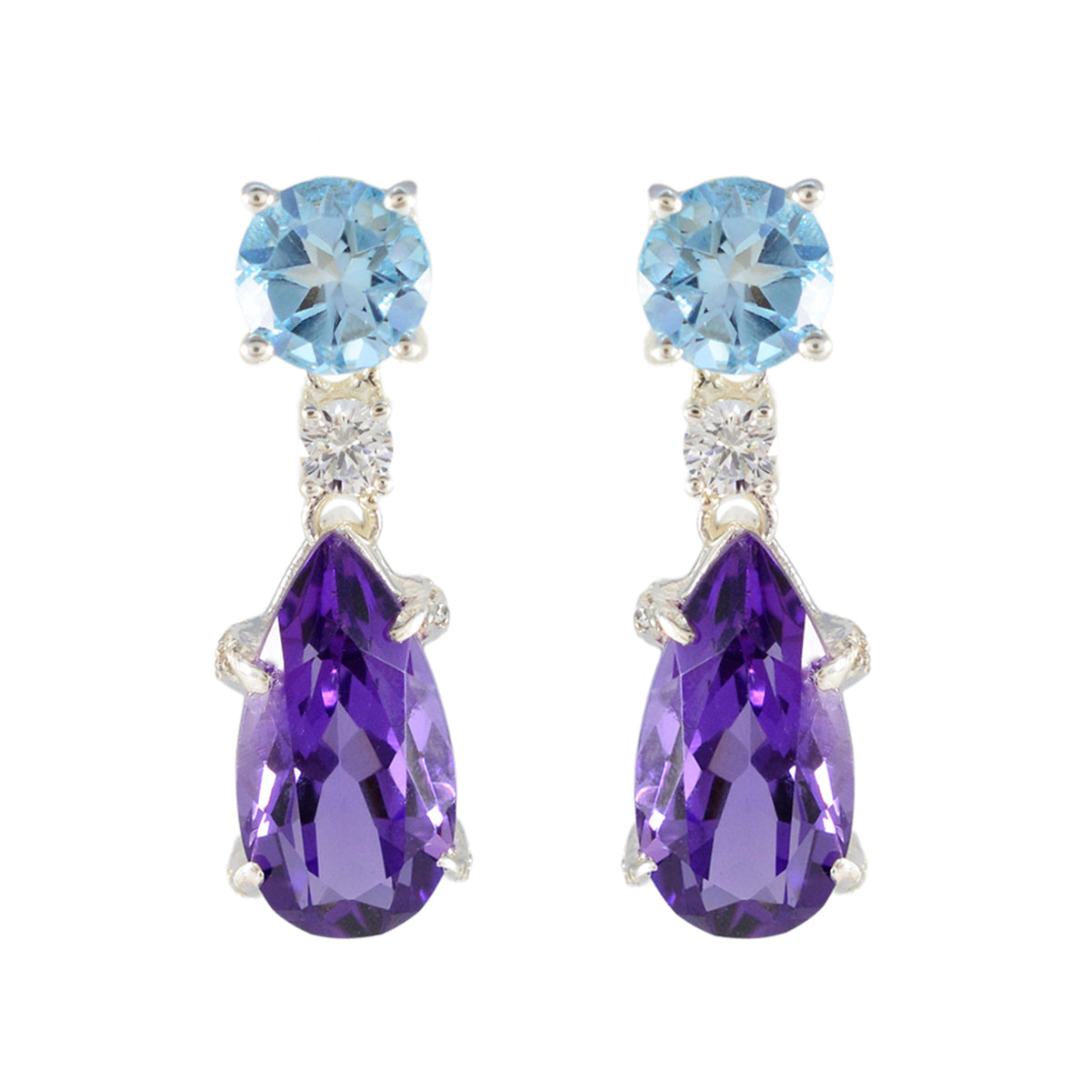 Dewi Multicolor Stud Earrings for Vibrant Style Multi multicolor Stud