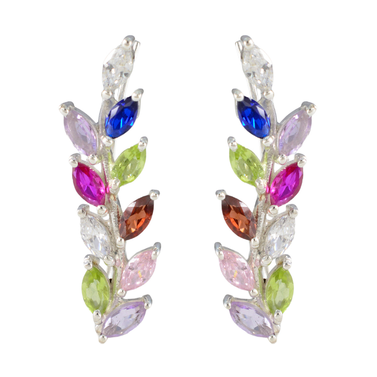 Mei Multicolor Stud Earrings for Daily Glamour Multi multicolor Stud