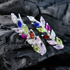 Mei Multicolor Stud Earrings for Daily Glamour