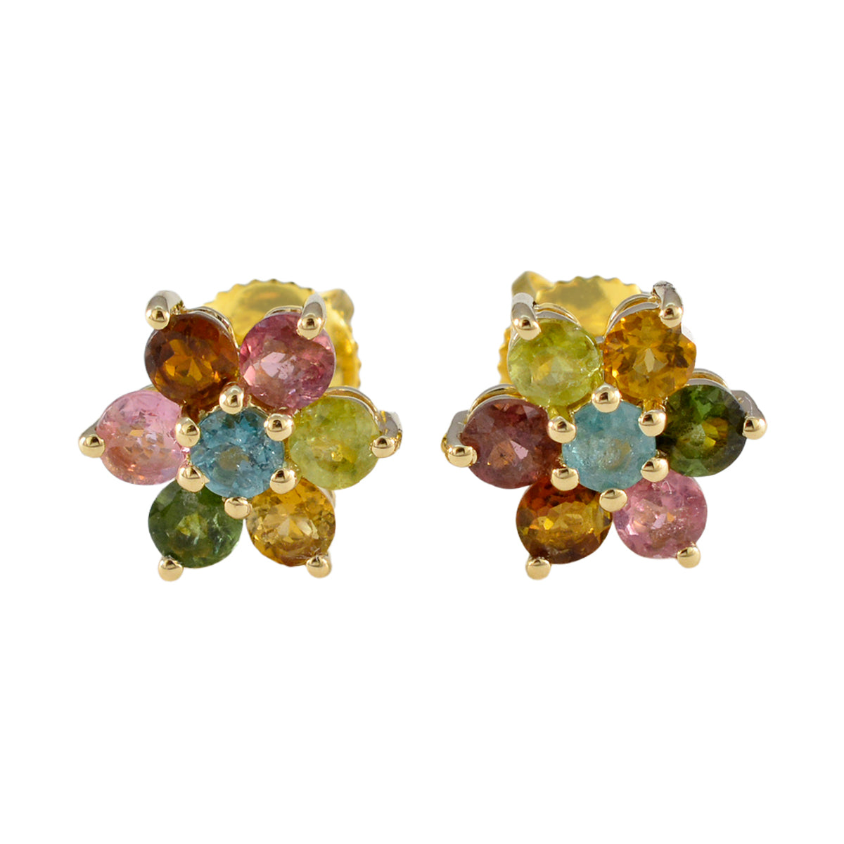 Dewi Multicolor Stud Earrings for Everyday Glam Multi multicolor Stud
