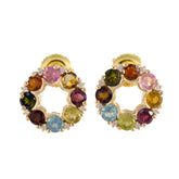 Araya Multicolor Stud Earrings India for Everyday Glam Multi multicolor Stud