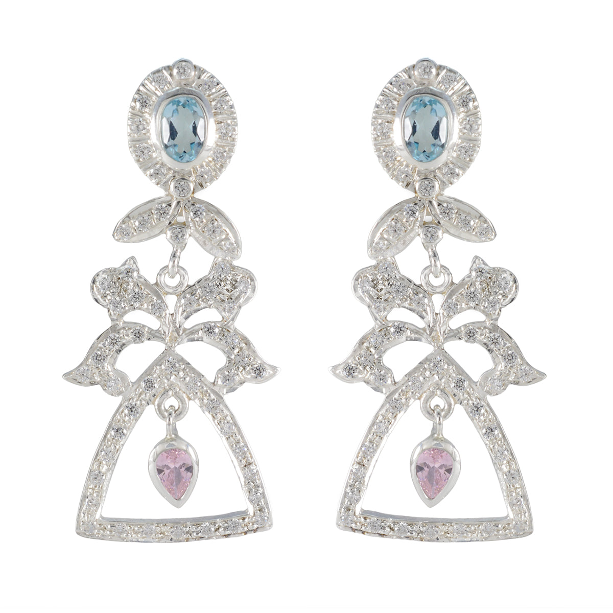 Saanvi Multicolor Stud Earrings for Fashion Lovers Multi multicolor Stud