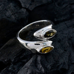 Eleanor silver band multicolor toi et moi ring featuring two marquise gemstones on dark textured background