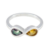 Ananya Multicolor Toi Et Moi Ring with Gemstones Multi Stone Multicolor