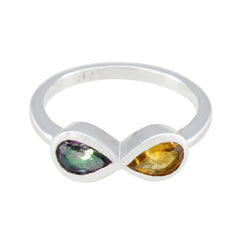 Ananya Multicolor Toi Et Moi Ring with Gemstones Multi Stone Multicolor