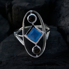 Zazlle Multicolor Trilogy Ring India - Stylish Gemstone Jewelry