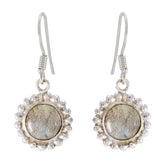 Sara Multiple Dangle Earrings Online with Gemstone Accents Labradorite Gray Dangle
