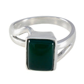 Natcha Cultural Green Solitaire Ring Green Onyx Green