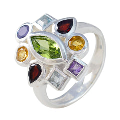 Ananya Navratna Cocktail Ring with Multicolor Gemstones