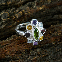 Ananya Navratna Cocktail Ring with Multicolor Gemstones