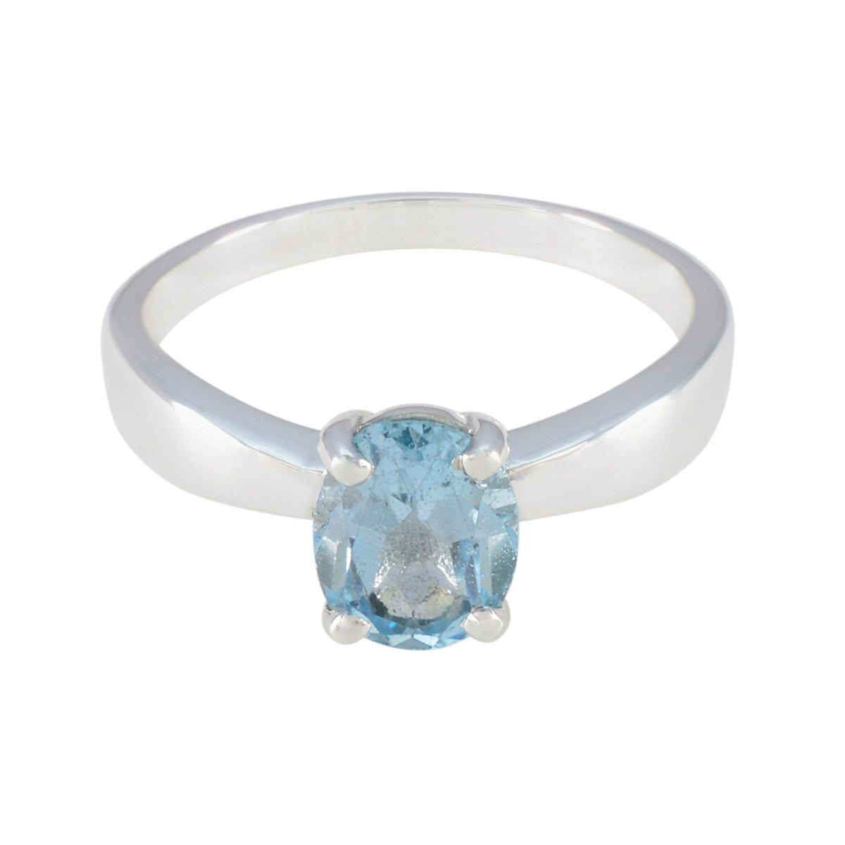 Nayara Ethnic Blue Ring with Sparkling Gemstone Blue Topaz Blue
