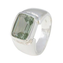 Nora Abstract Light Green Solitaire Ring