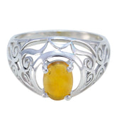 Olivia Filigree Yellow Solitaire Ring Opal Yellow