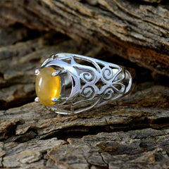 Olivia Filigree Yellow Solitaire Ring