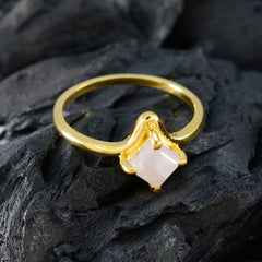 Kristine Pink Solitaire Ring for Women Gold Plated