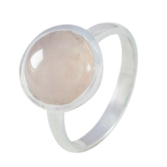 Liyana Pink Solitaire Ring for Women in Sterling Silver