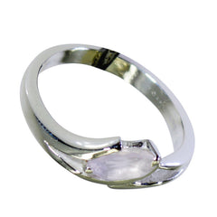 Jia pink solitaire ring for women with a marquise cut pink gemstone set in a sleek silver band