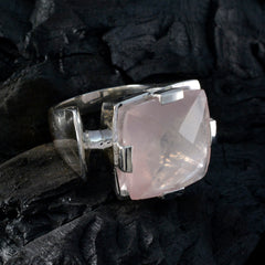 Amelia Pink Solitaire Ring Jewelry with Sterling Silver