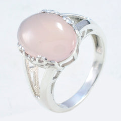 Liyana Pink Solitaire Ring with Elegant Rose Quartz