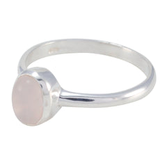 Maria Pink Solitaire Ring in Sterling Silver