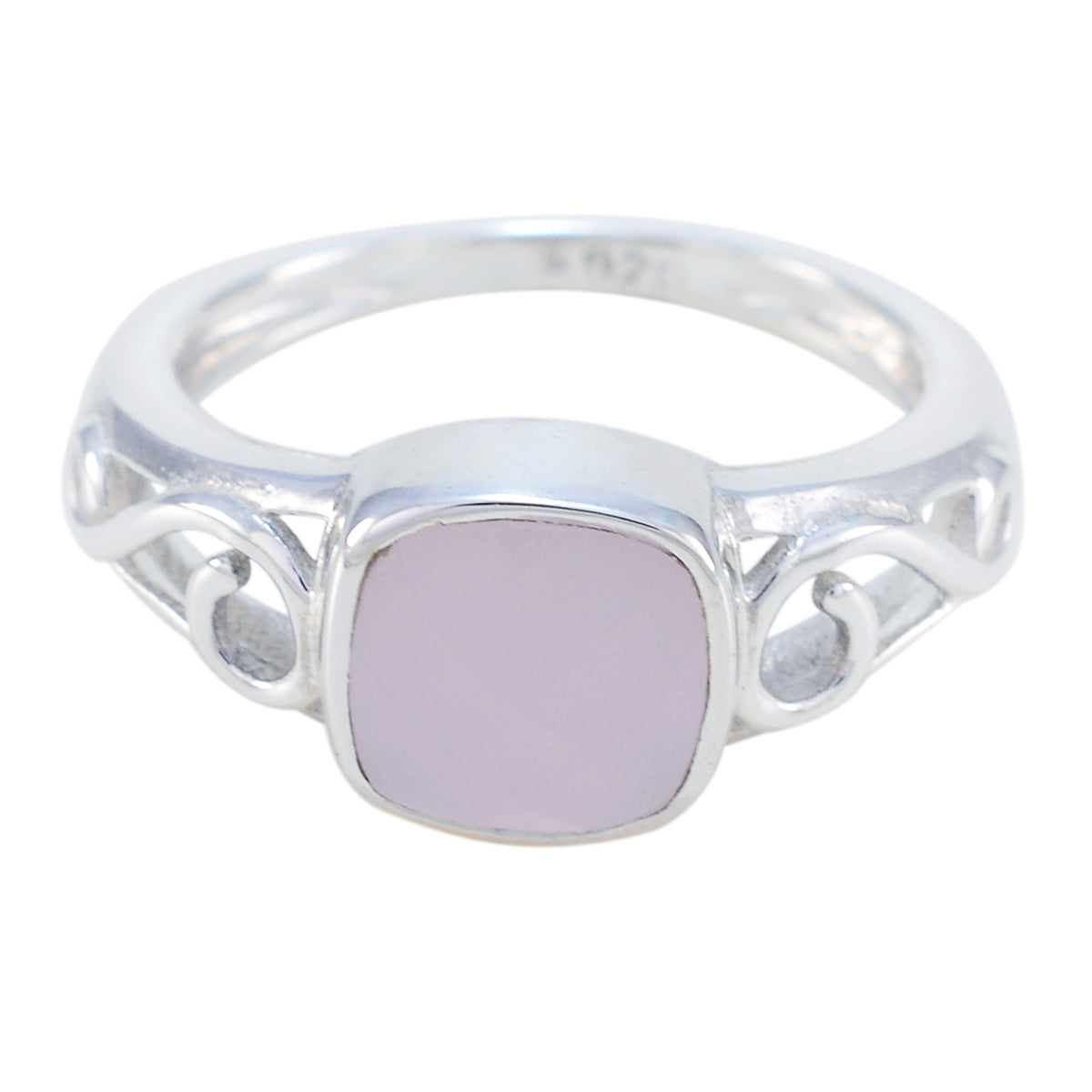 Sakura Luxurious Pink Solitaire Ring Rose Quartz Pink