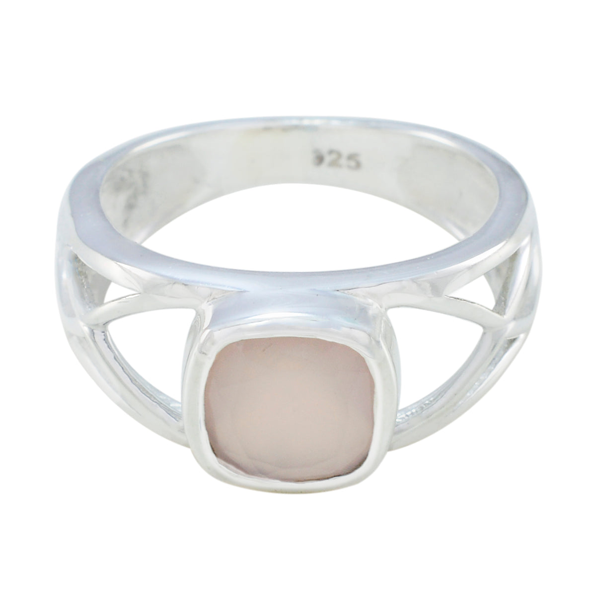 Teresa Fairytale Pink Solitaire Ring Rose Quartz Pink