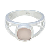 Teresa Fairytale Pink Solitaire Ring Rose Quartz Pink