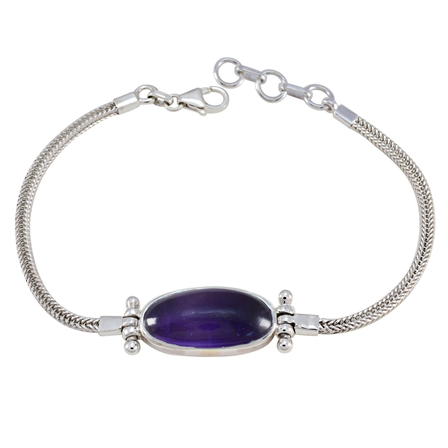 Sophia Purple Chain Bracelet – Chic Gemstone Jewellery Amethyst Purple