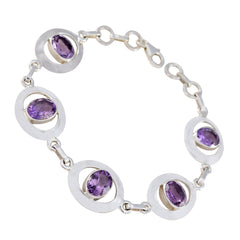 Chloe Purple Gemstone Bracelet for Everyday Glam