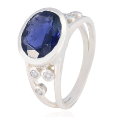 Layla Purple Gemstone Halo Ring with Sterling Silver